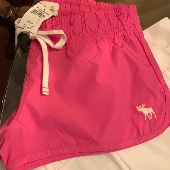 Abercrombie & Fitch pink swim shorts. NWT. Sz XS - Picture 5 of 6